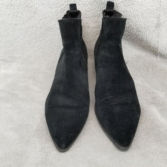 Marc Fisher Shoes Womens Size 6.5 Black Suede Yale Chelsea Ankle Boots *Read* - Picture 4 of 10